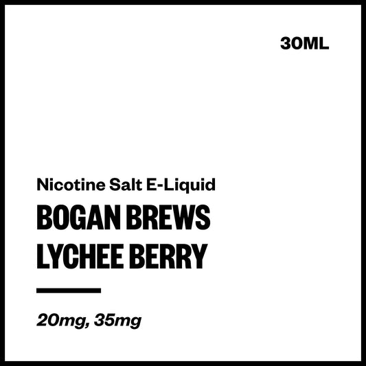 Bogan Brews - Lychee Berry (Nic Salt E-Liquids 30ml) | Vapourium NZ