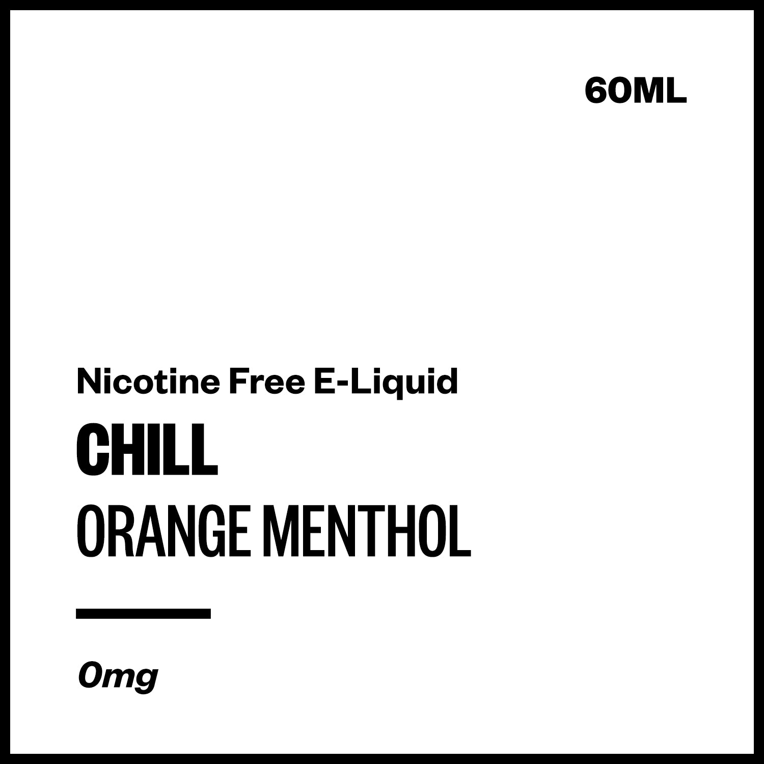 Chill - Orange Menthol (Freebase E-Liquid 60ml) | Vapourium Chill - Orange Menthol (Freebase E-Liquid 60ml) | Vapourium
