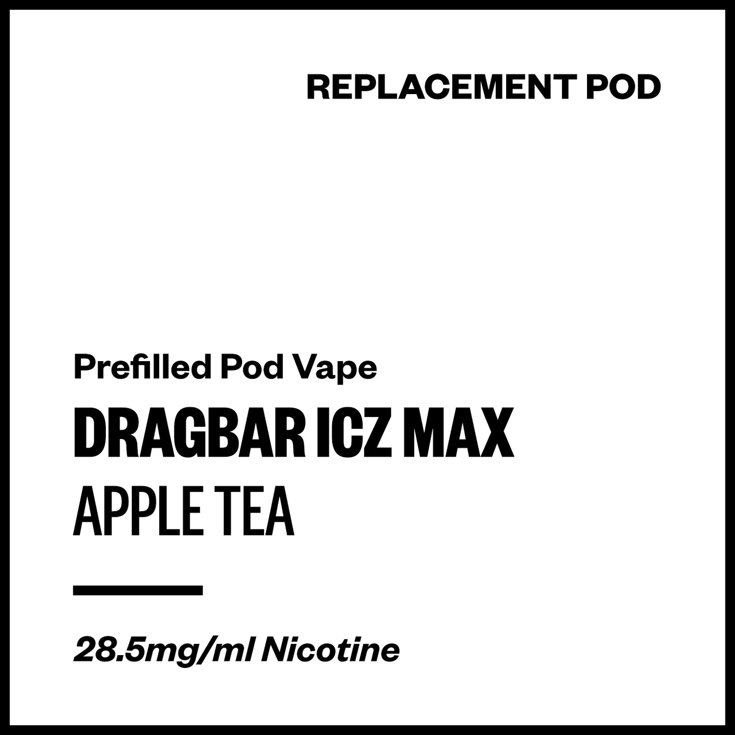 Dragbar ICZ Max Apple Tea | Vapourium NZ