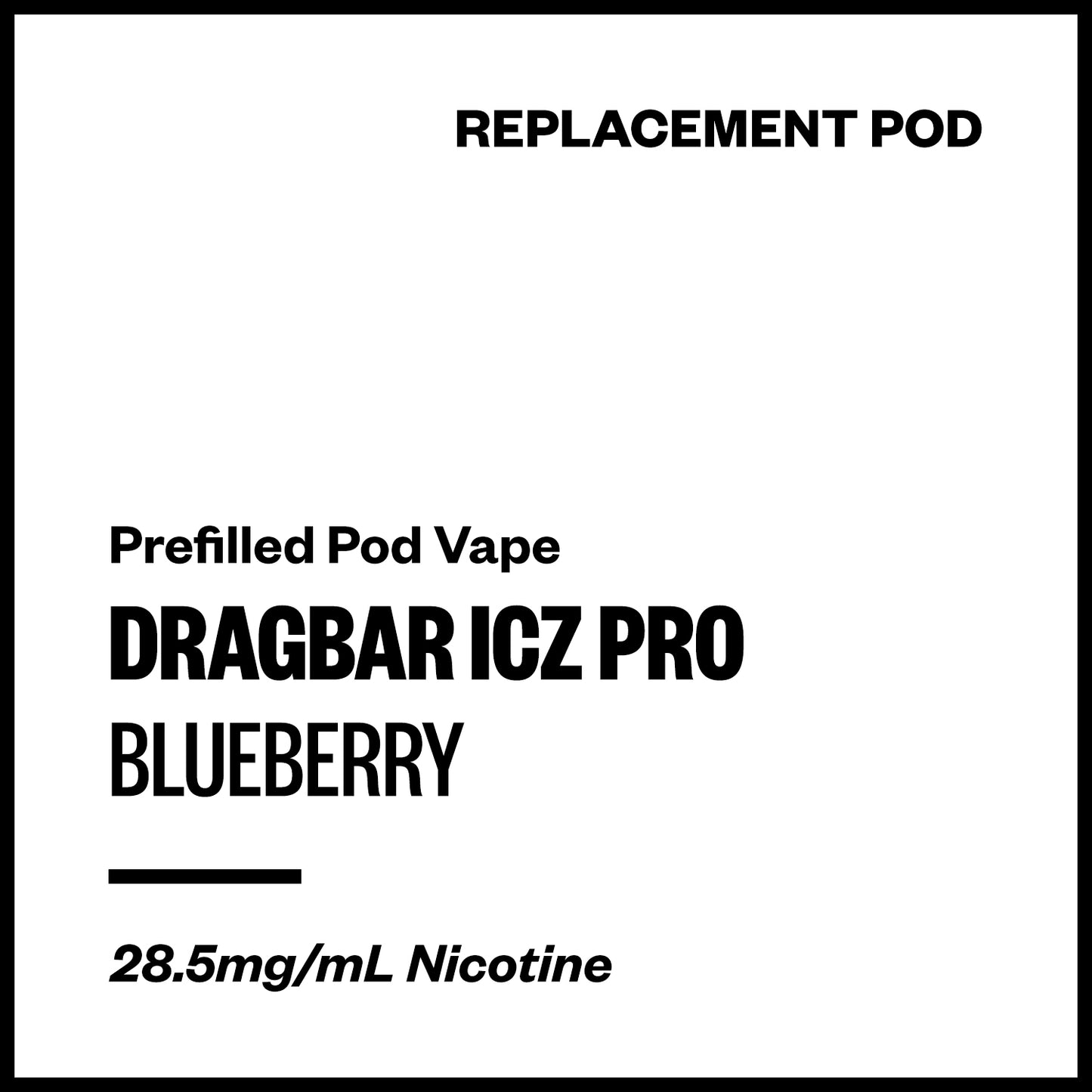 Dragbar ICZ Pro - Blueberry (Replacement Pod) | Vapourium NZ