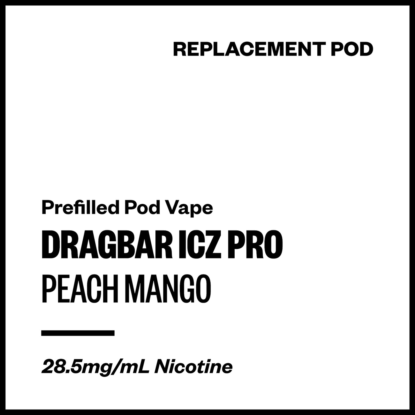 Dragbar ICZ Pro - Peach Mango (Replacement Pod) | Vapourium NZ