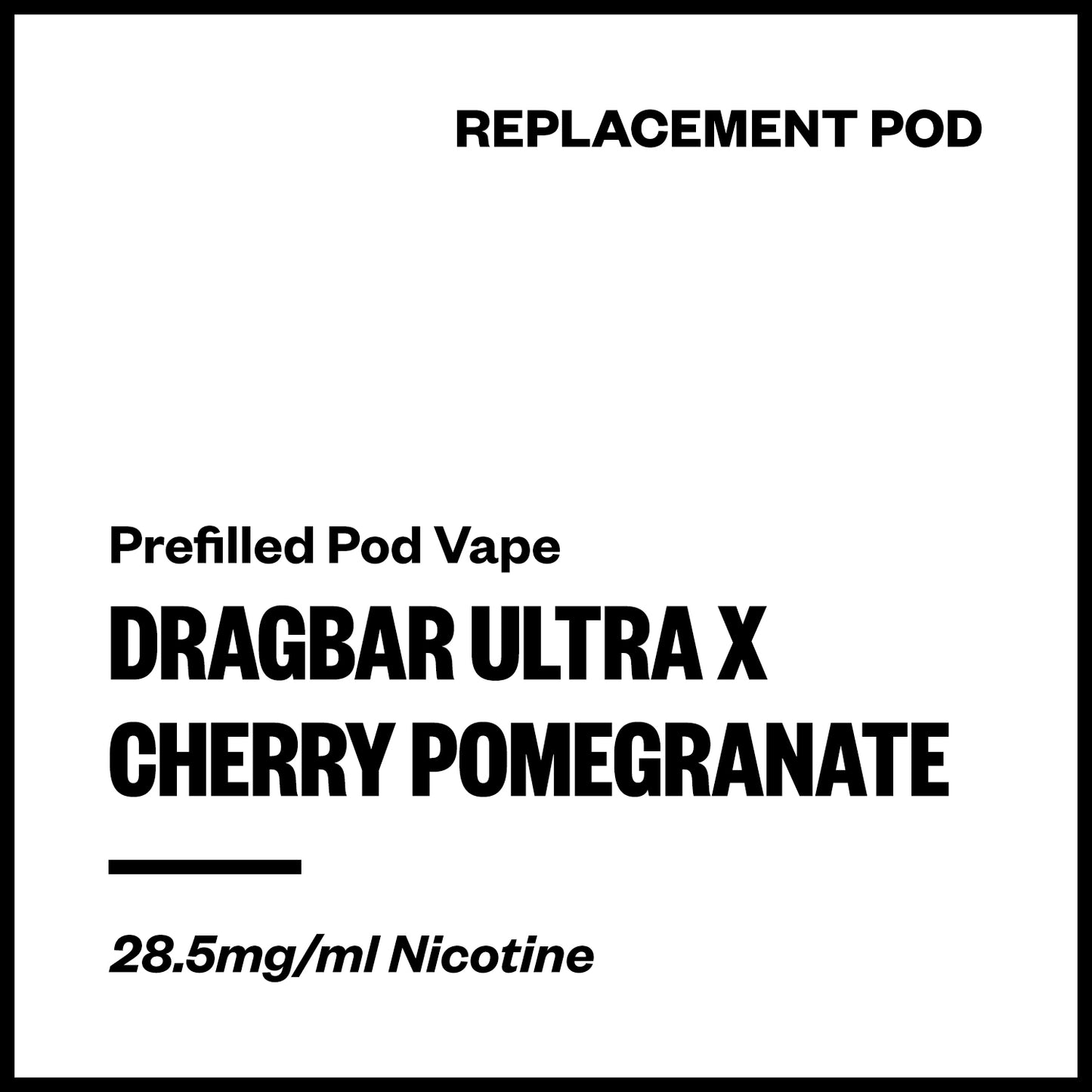 Dragbar Ultra X - Cherry Pomegranate (Replacement Pod) | Vapourium NZ