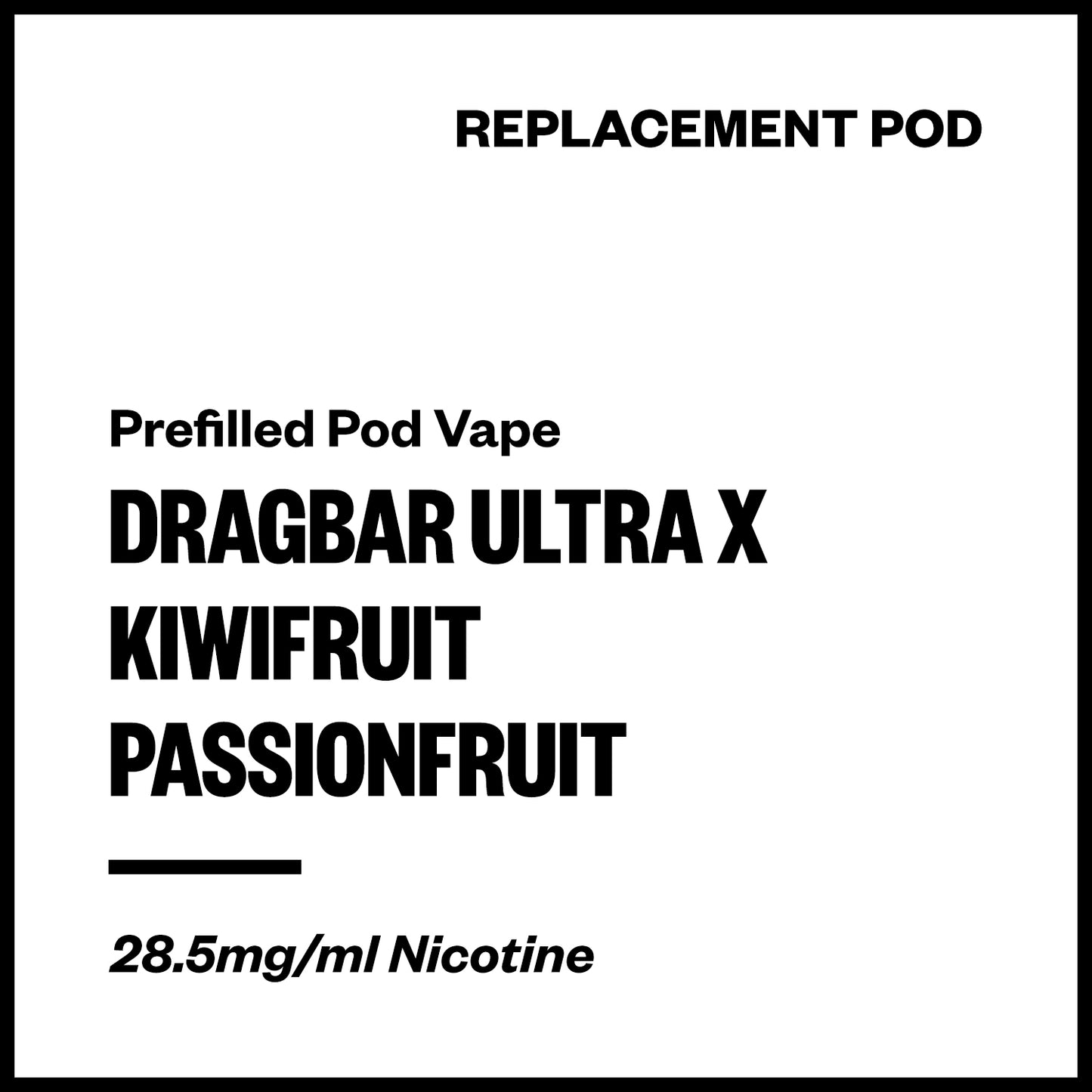 Dragbar Ultra X - Kiwifruit Passionfruit (Replacement Pod) | Vapourium NZ
