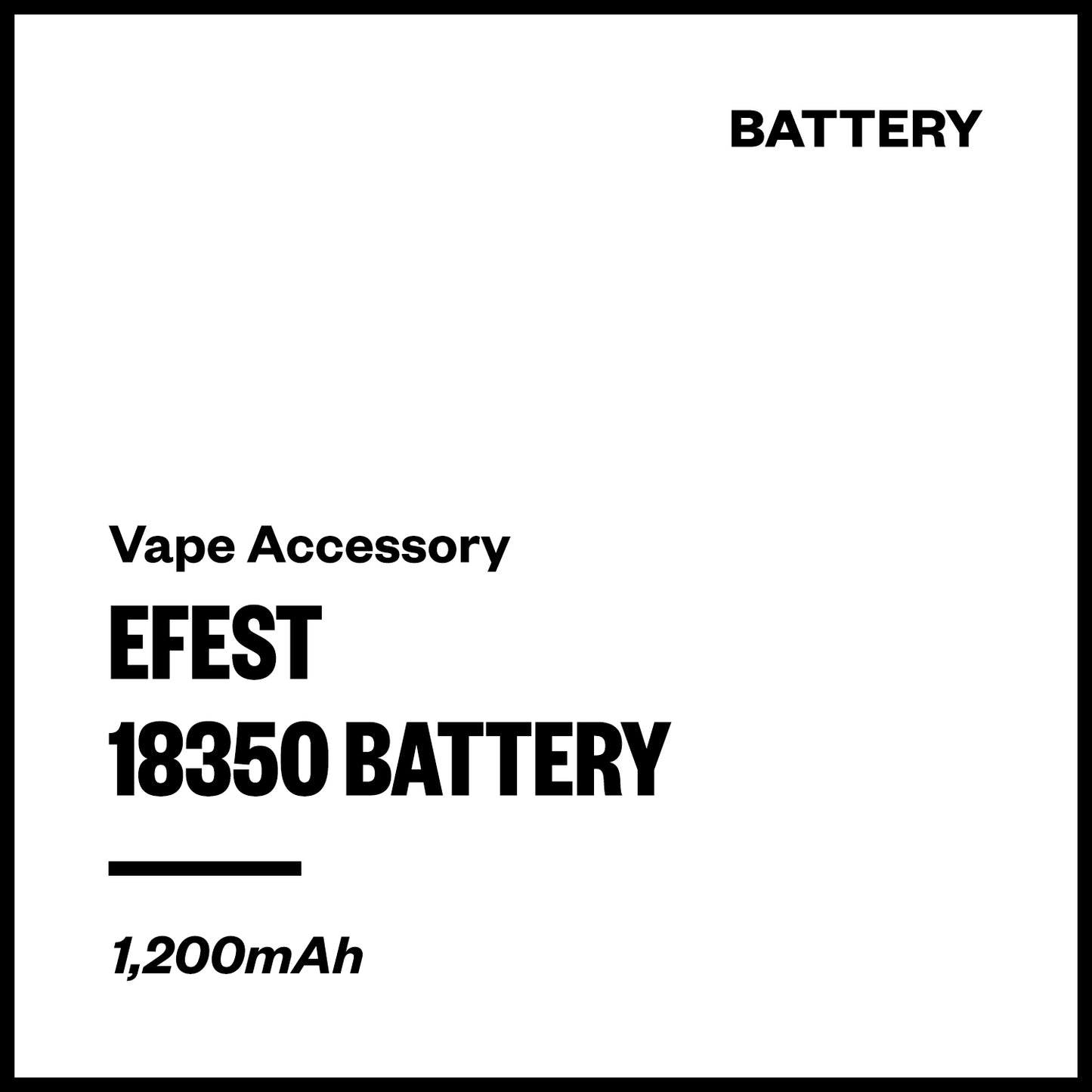 Efest 18350 Battery (1,200mAh) | Vapourium NZ