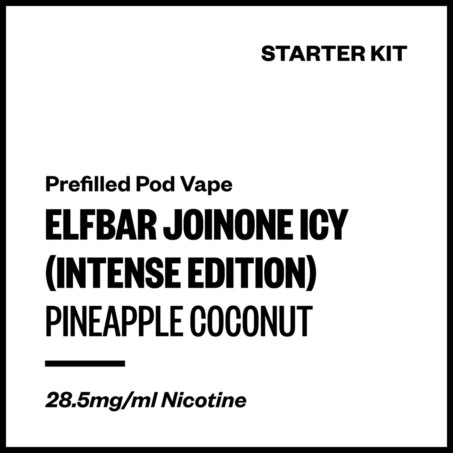 Elfbar JoinOne Icy Intense Edition - Pineapple Coconut (Starter Kit) | Vapourium NZ