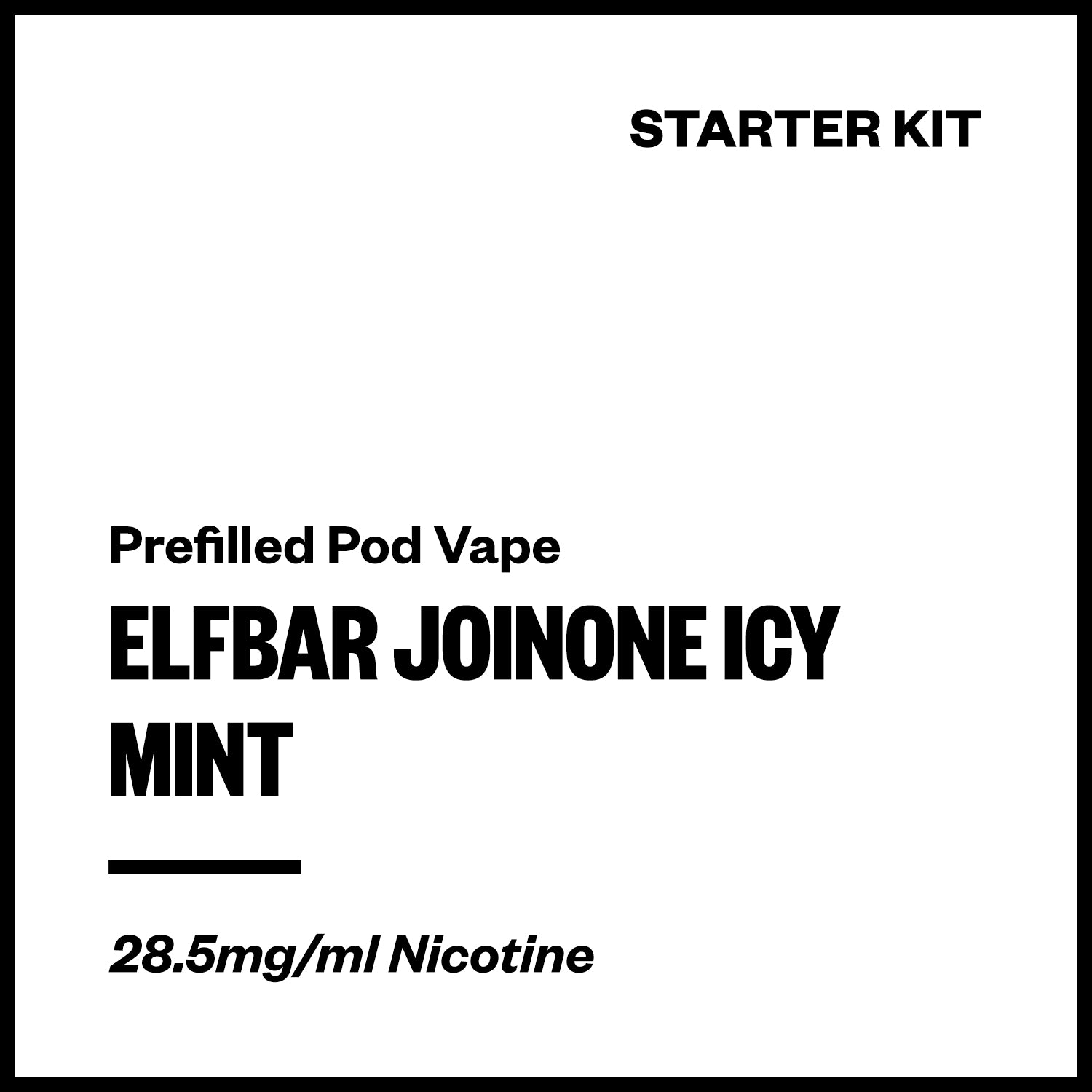 Elfbar JoinOne Icy - Mint (Starter Kit) | Vapourium Elfbar JoinOne Icy - Mint (Starter Kit) | Vapourium