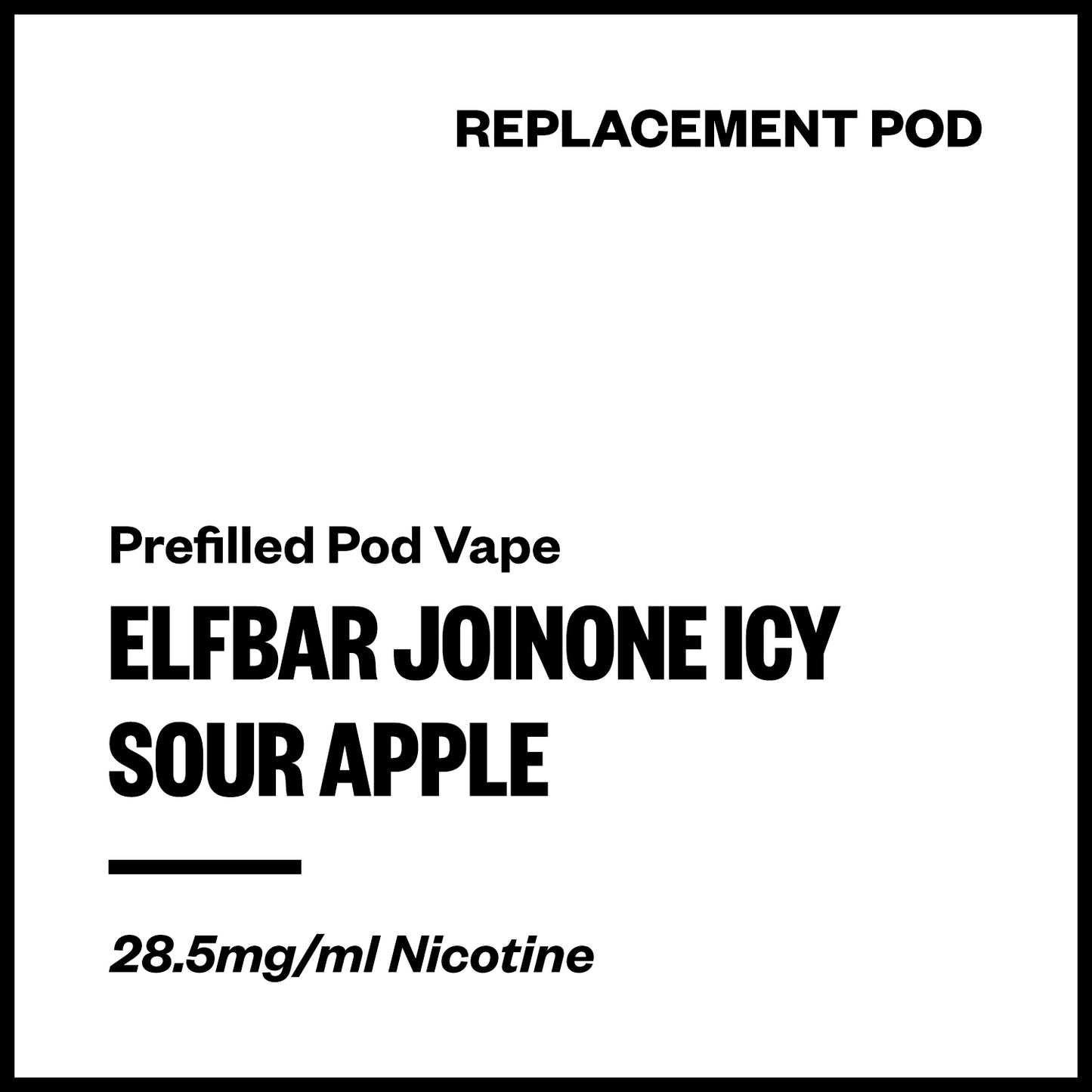 Elfbar JoinOne Icy - Sour Apple (Replacement Pod) | Vapourium NZ