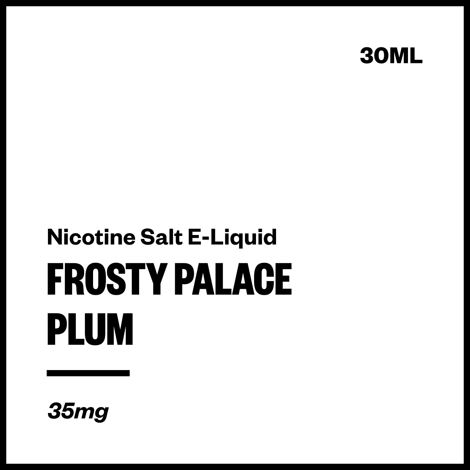 Frosty Palace - Plum (Nic Salt E-Liquid 30ml) | Vapourium NZ