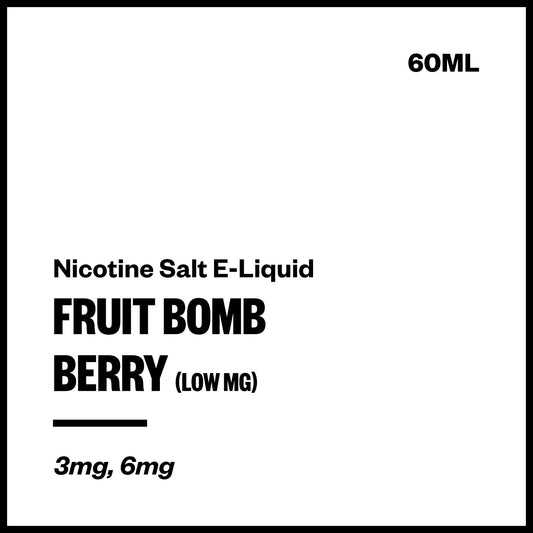 Fruit Bomb - Berry (Low MG Nic Salt E-Liquid 60ml) | Vapourium NZ
