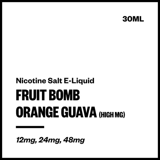 Fruit Bomb - Orange Guava (High MG Nic Salt E-Liquid 30ml) | Vapourium NZ