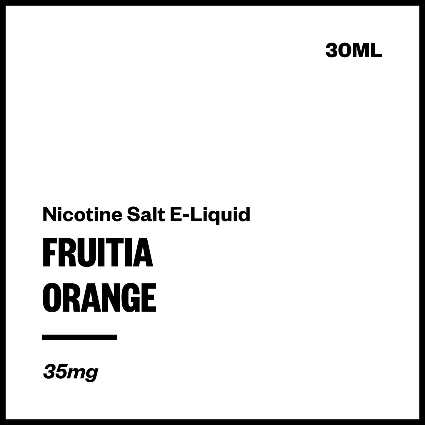 Fruitia - Orange (Nic Salt E-Liquid 30ml) | Vapourium NZ