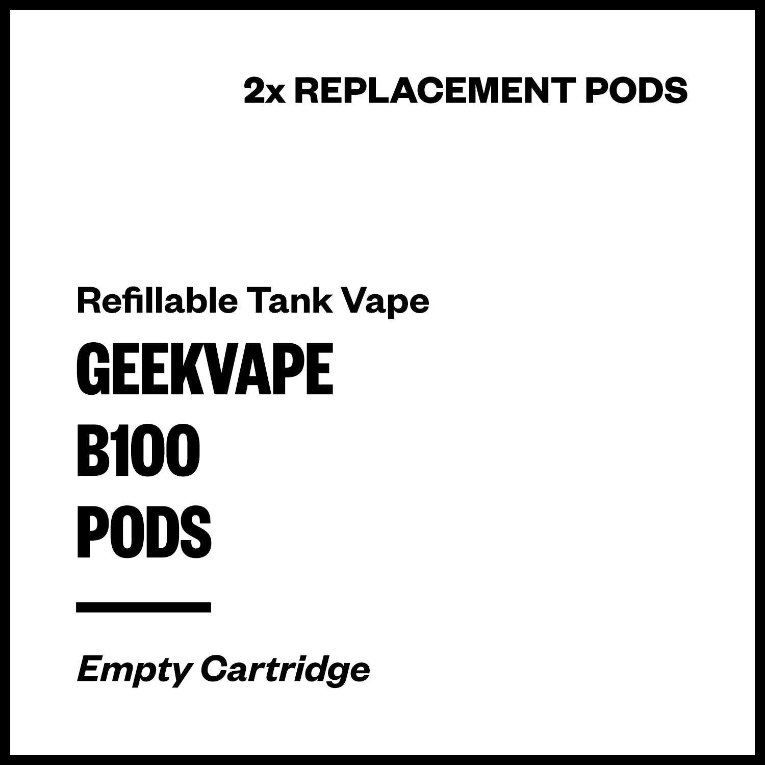 Geekvape B100 Replacement Pods (2 Pack) | Vapourium Geekvape B100 Replacement Pods (2 Pack) | Vapourium