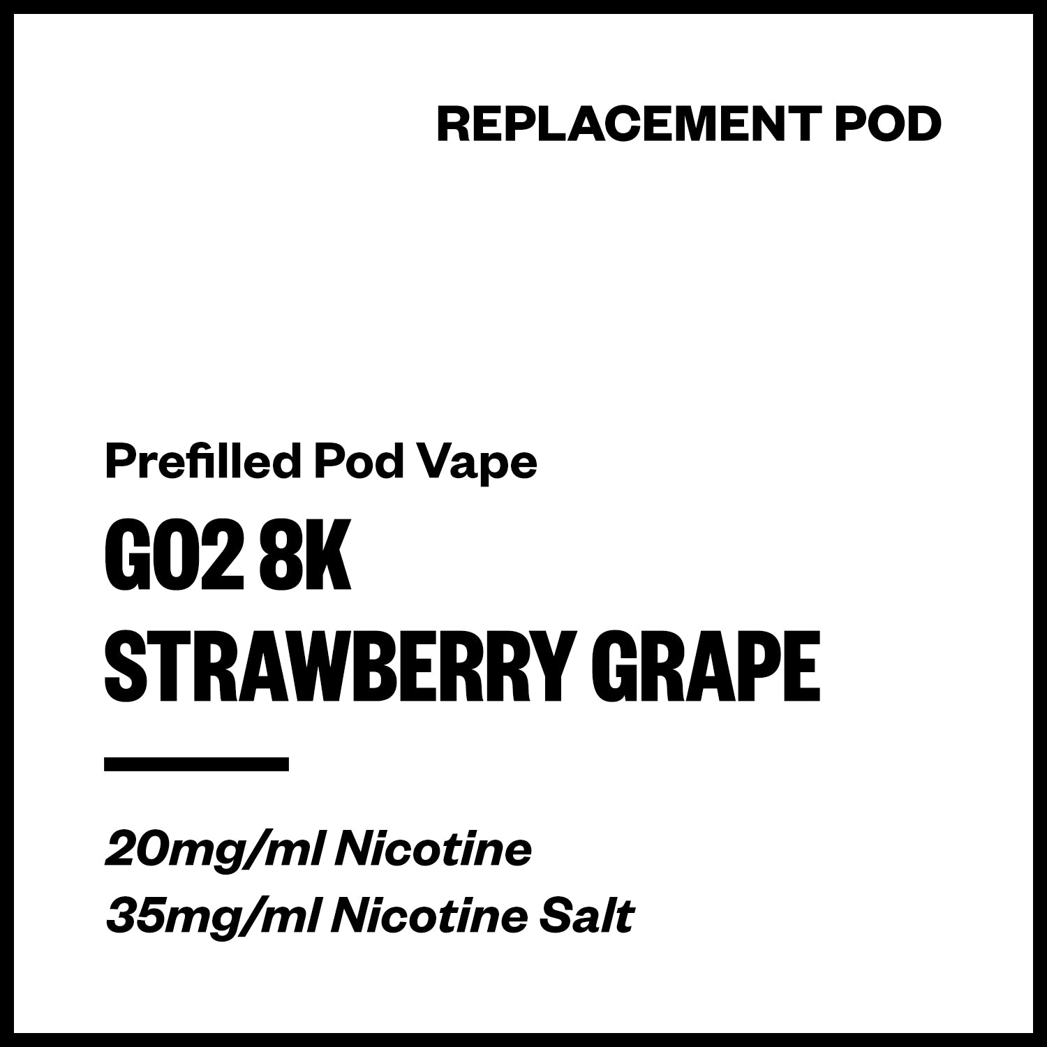 Go2 8K Strawberry Grape Replacement Pod – Vapourium NZ