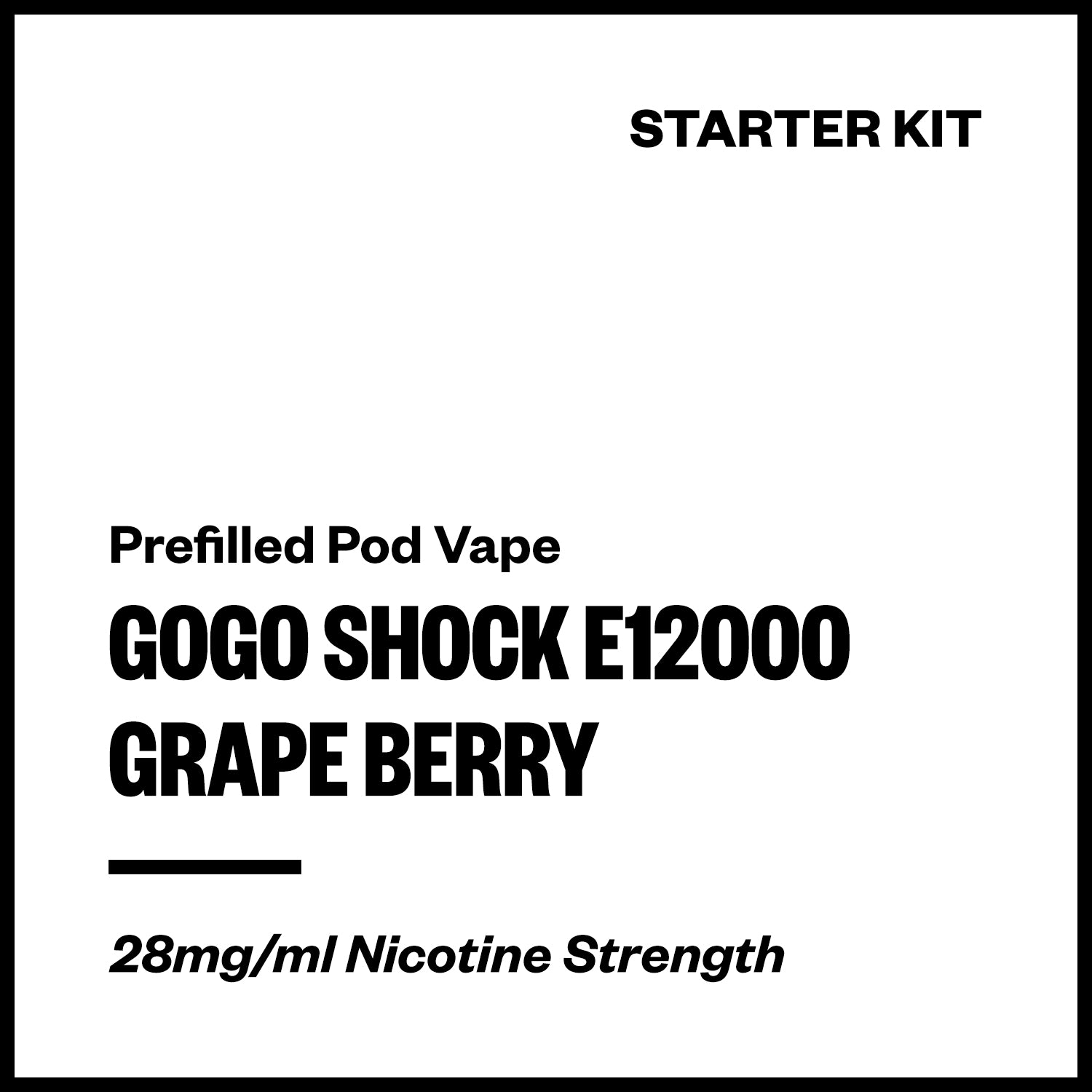 GoGo Shock E12000 - Grape Berry (Starter Kit) | Vapourium NZ