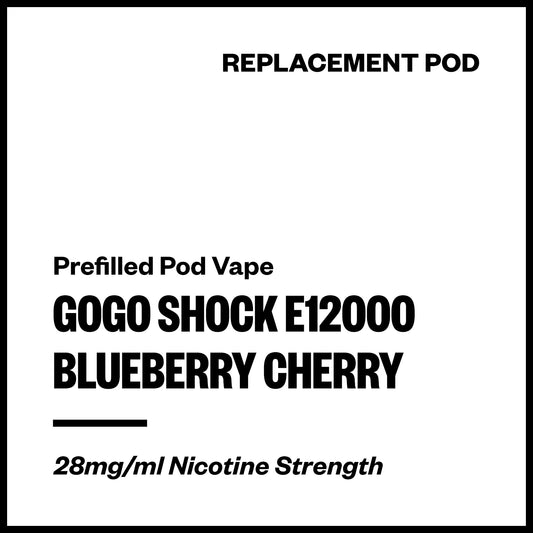 GoGo Shock E12000 - Blueberry Cherry (Replacement Pod) | Vapourium NZ
