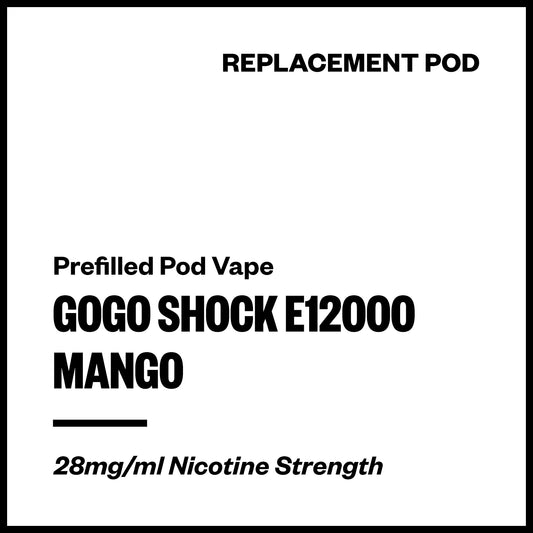 GoGo Shock E12000 - Mango (Replacement Pod) | Vapourium NZ