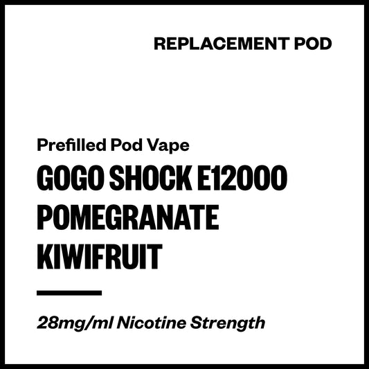 GoGo Shock E12000 - Pomegranate Kiwifruit (Replacement Pod) | Vapourium NZ
