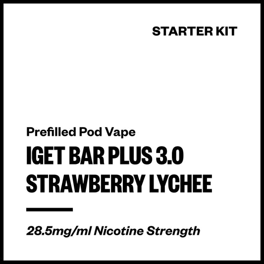 IGET Bar Plus 3.0 - Strawberry Lychee (Starter Kit) | Vapourium NZ