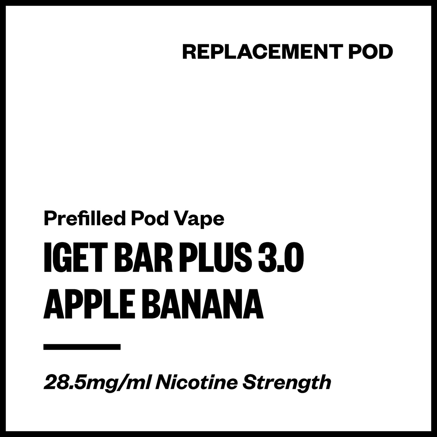 IGET Bar Plus 3.0 - Apple Banana (Replacement Pod) | Vapourium NZ