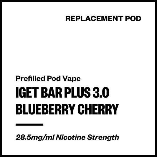 IGET Bar Plus 3.0 - Blueberry Cherry (Replacement Pod) | Vapourium NZ