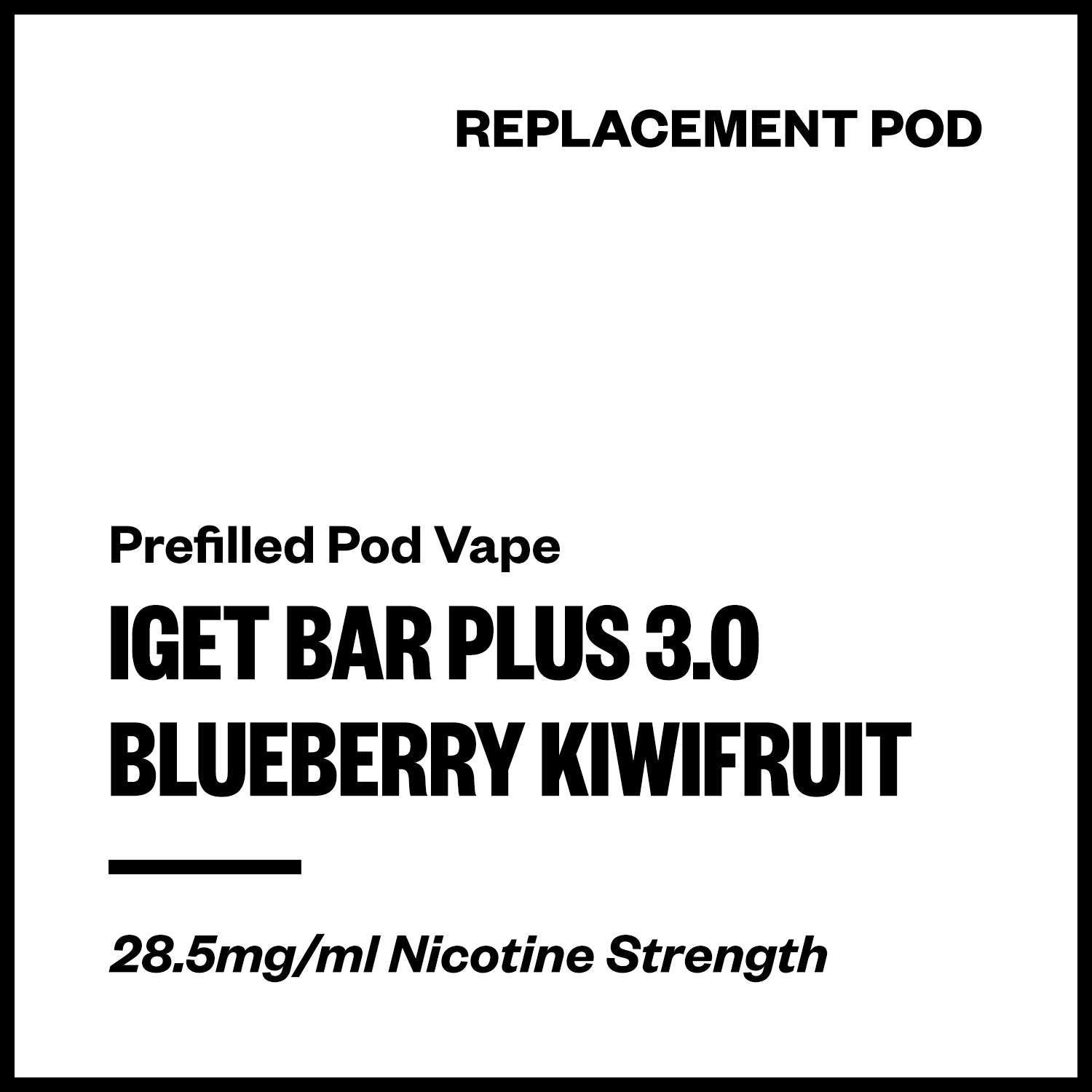 IGET Bar Plus 3.0 - Blueberry Kiwifruit (Replacement Pod) | Vapourium NZ