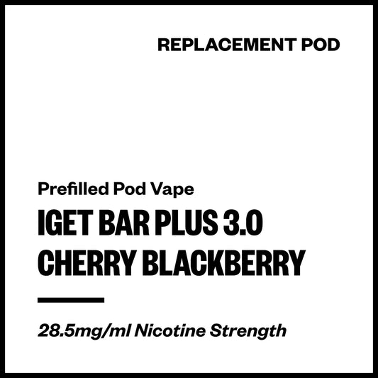 IGET Bar Plus 3.0 - Cherry Blackberry (Replacement Pod) | Vapourium NZ