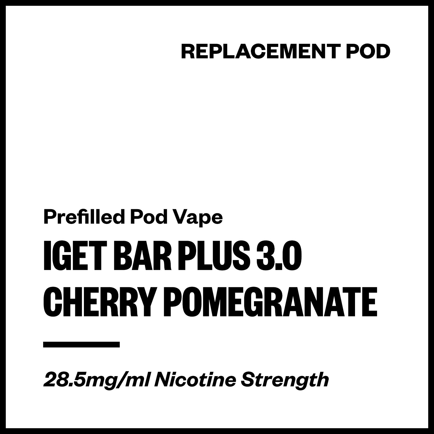 IGET Bar Plus 3.0 - Cherry Pomegranate (Replacement Pod) | Vapourium NZ
