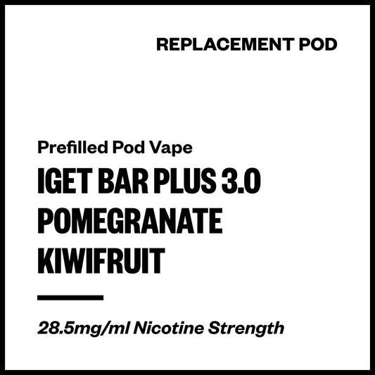 IGET Bar Plus 3.0 - Pomegranate Kiwifruit (Replacement Pod) | Vapourium NZ