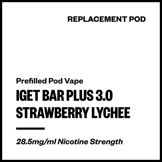 IGET Bar Plus 3.0 - Strawberry Lychee (Replacement Pod) | Vapourium NZ