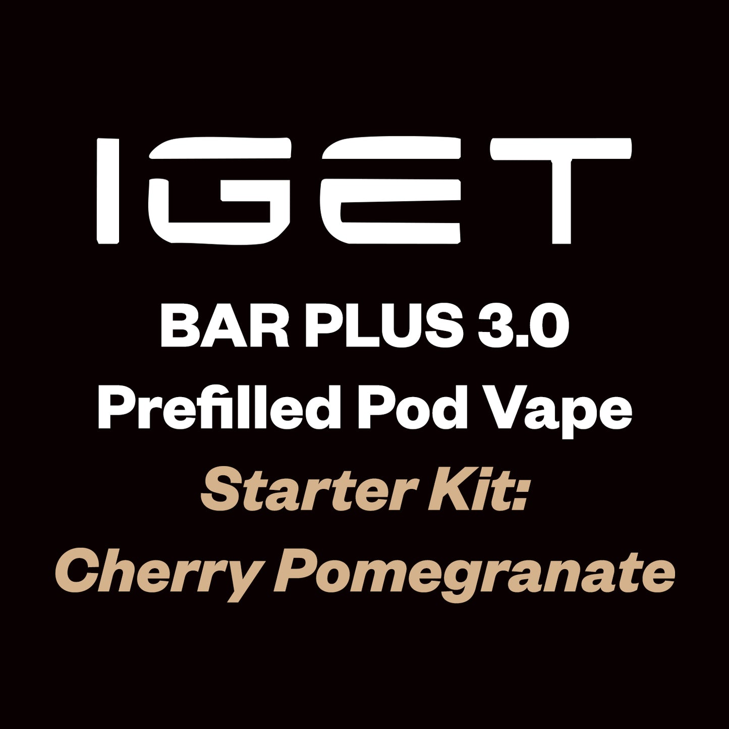 IGET Bar Plus 3.0 Starter Kit 10000 Puff - Cherry Pomegranate - Vapourium