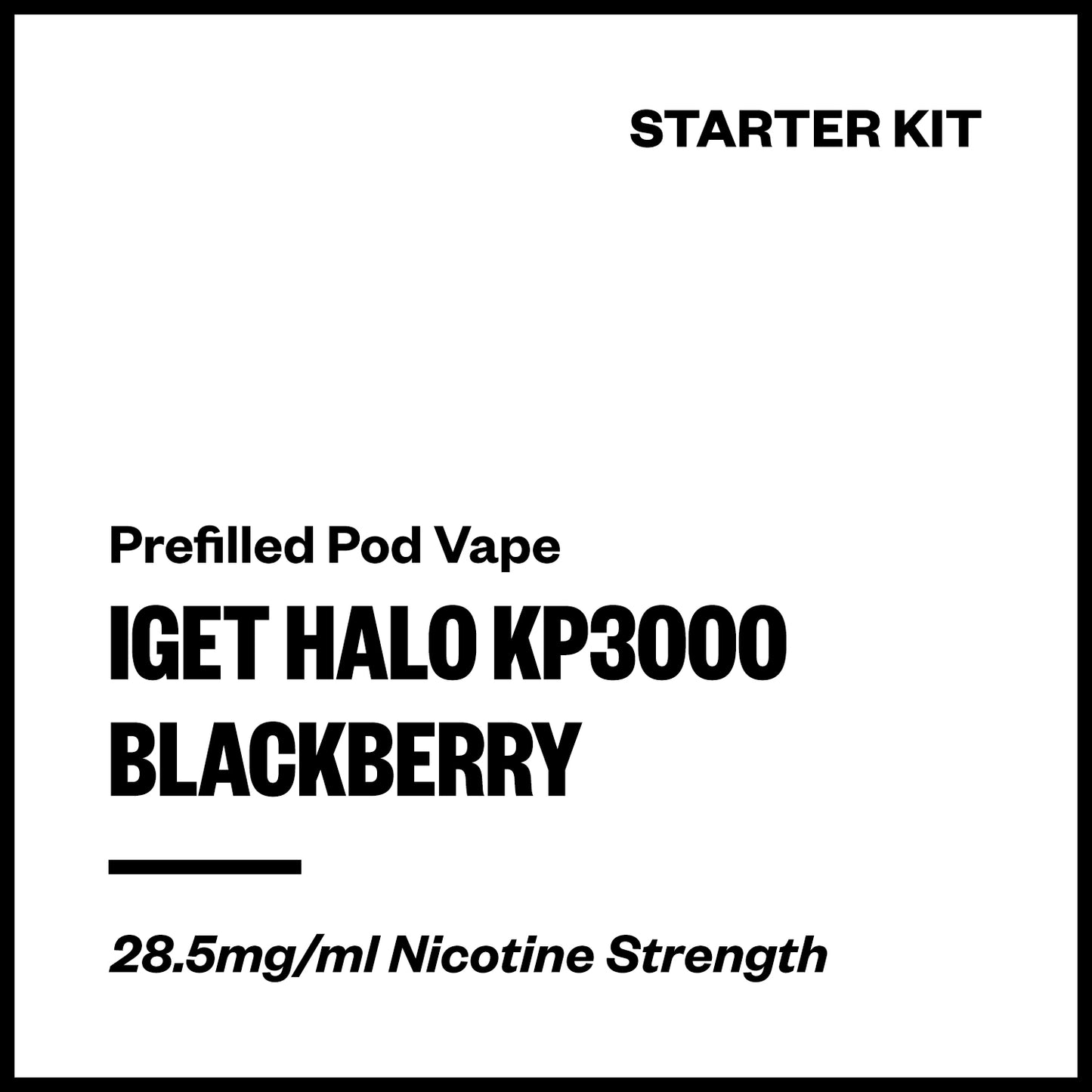 IGET Halo KP3000 - Blackberry (Starter Kit) | Vapourium NZ