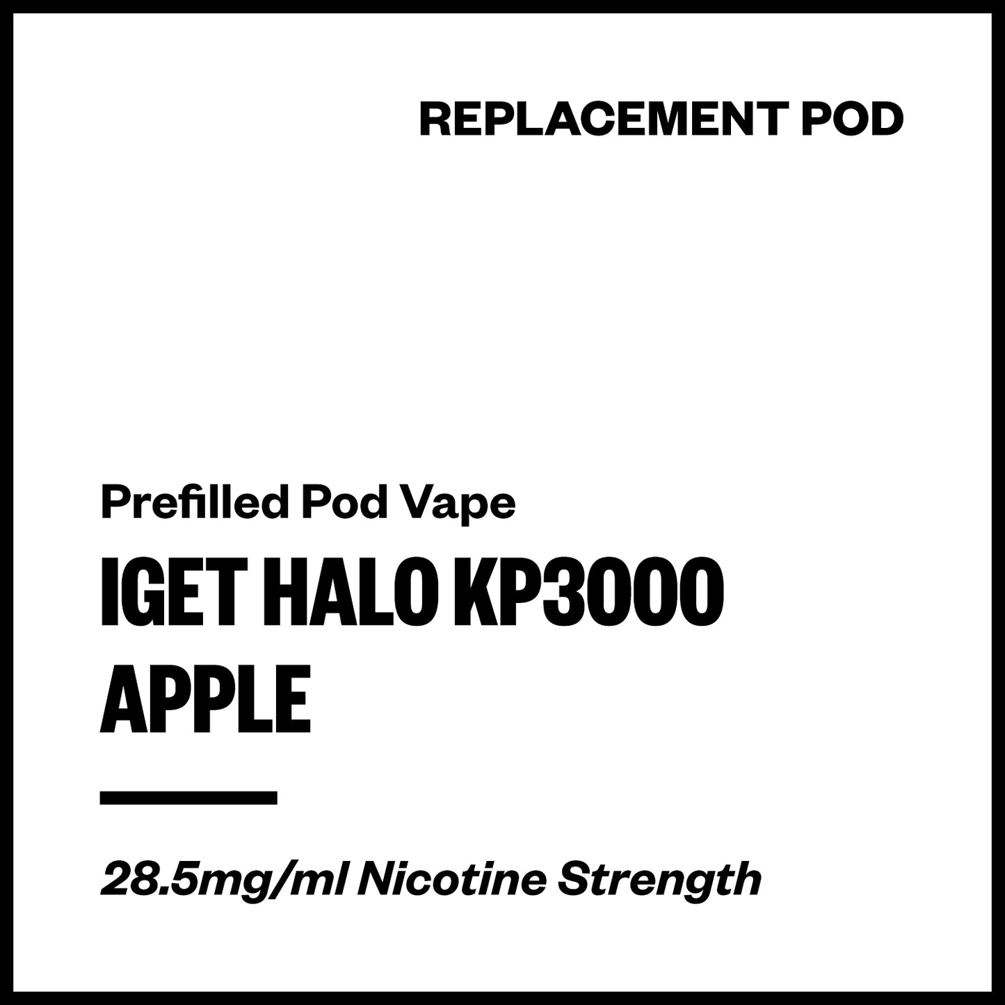 IGET Halo KP3000 - Apple (Replacement Pod) | Vapourium NZ