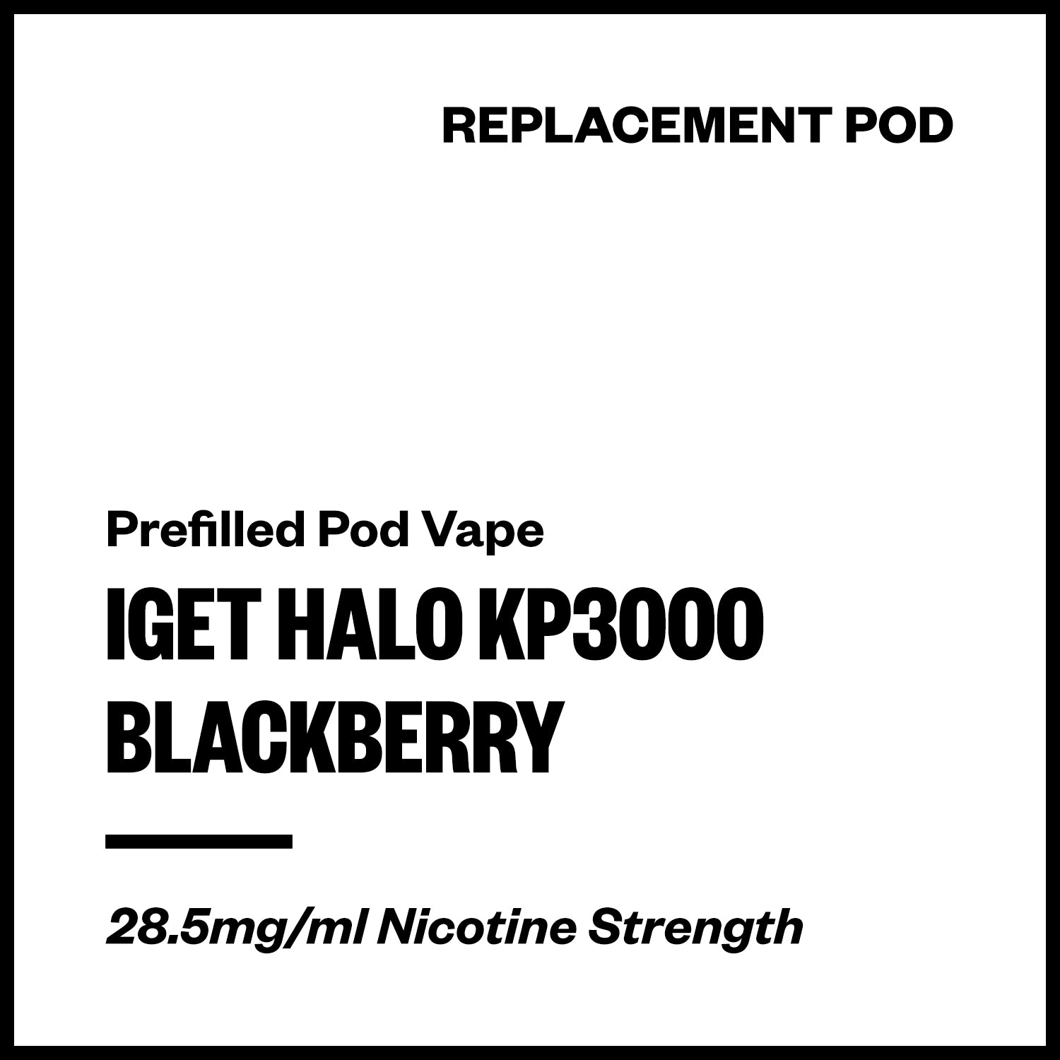 IGET Halo KP3000 - Blackberry (Replacement Pod) | Vapourium NZ
