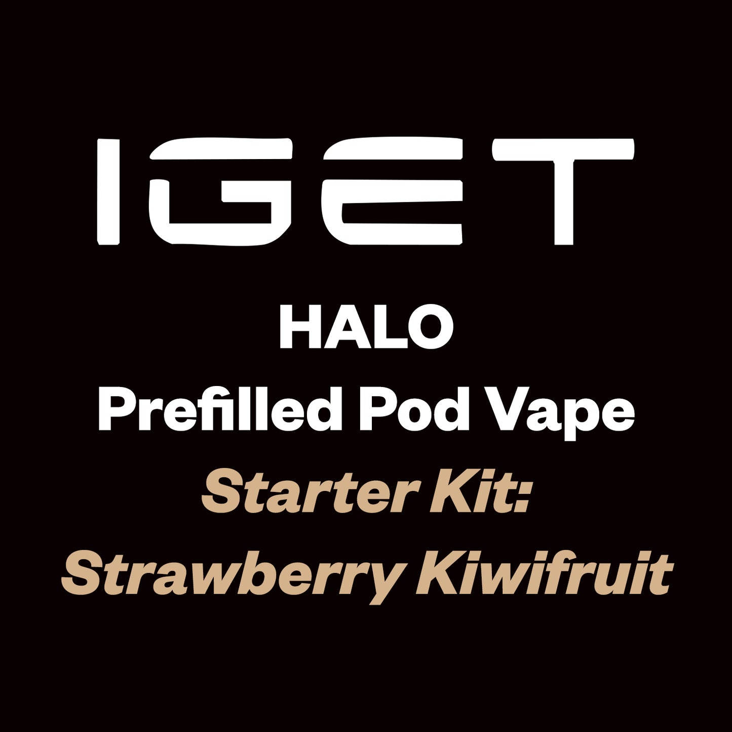 IGET Halo Pre-filled Pod Kit - 3K Puff - Strawberry Kiwifruit - Vapourium, First brick & mortar vape shop NZ, Vapes online NZ, Zip Pay online, Disposable Vapes NZ, Vape Juice, Eliquid, Nic Salts, Freebase, Vapourium, Christchurch, Dunedin, Timaru NZ