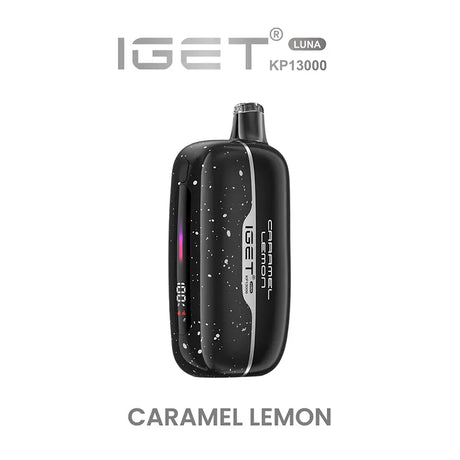 iGet Luna KP13000 Starter Kit - Caramel Lemon - 13,000 Puffs, USB-C Charging, Premium Flavour Pods - Vapourium – Dunedin, Christchurch, Timaru, New Zealand