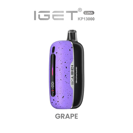 iGet Luna KP13000 Starter Kit - Grape - 13,000 Puffs, USB-C Charging, Premium Flavour Pods - Vapourium – Dunedin, Christchurch, Timaru, New Zealand