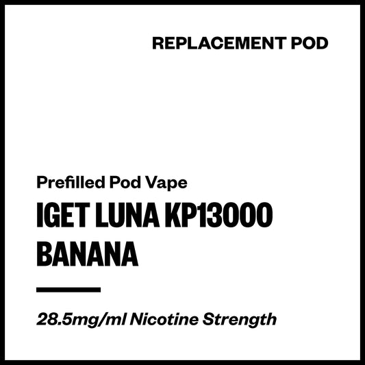 IGET Luna KP13000 - Banana (Replacement Pod) | Vapourium NZ