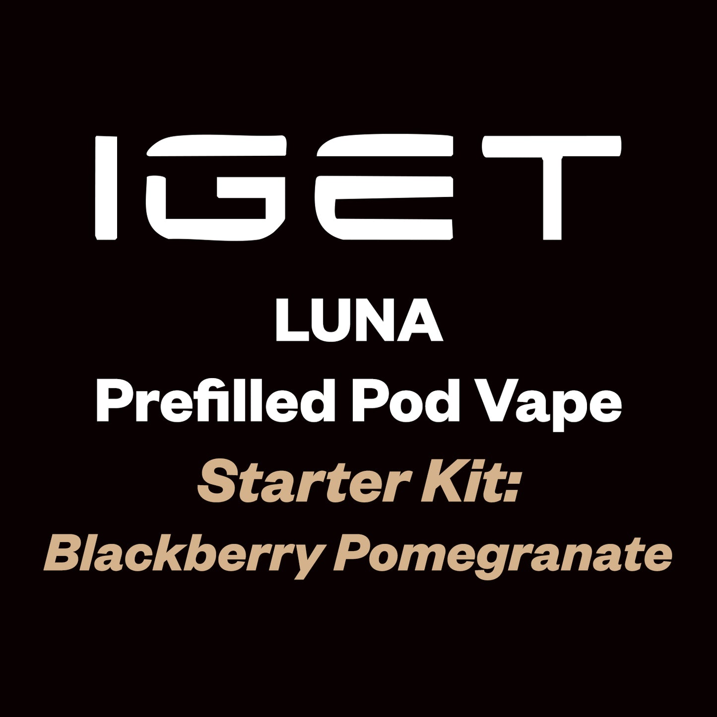 iGet Luna KP13000 Starter Kit - Blackberry Pomegranate - 13,000 Puffs, USB-C Charging, Premium Flavour Pods - Vapourium – Dunedin, Christchurch, Timaru, New Zealand