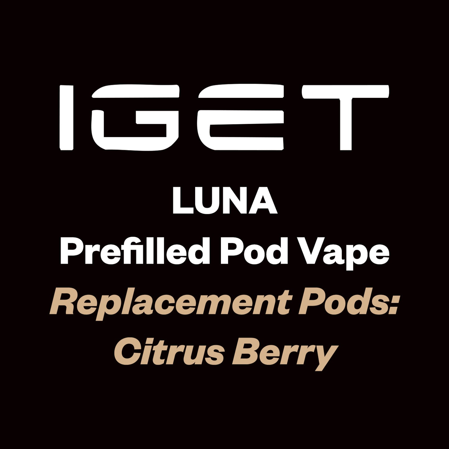 iGet Luna KP13000 Replacement Pod - Citrus Berry - 13,000 Puffs, Premium Flavour Pods - Vapourium – Dunedin, Christchurch, Timaru, New Zealand