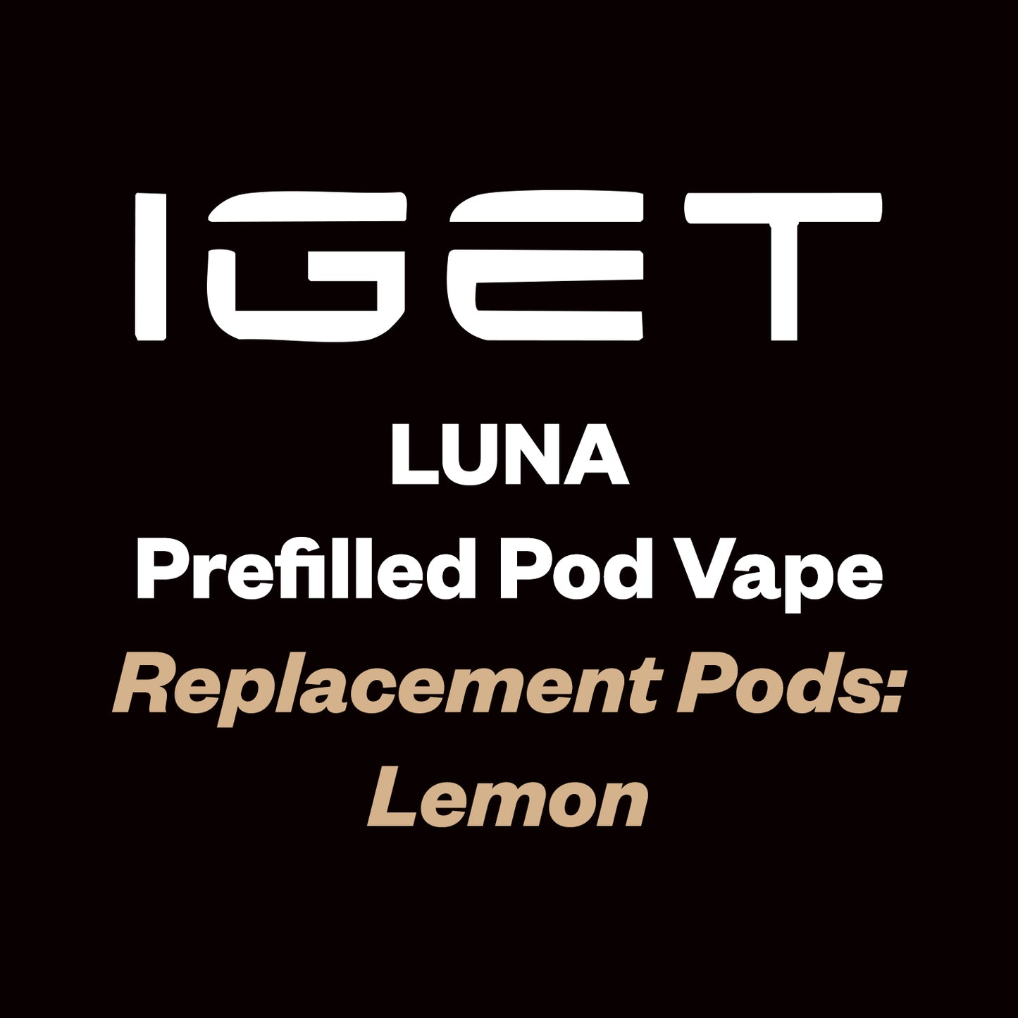 iGet Luna KP13000 Replacement Pod - Lemon - 13,000 Puffs, Premium Flavour Pods - Vapourium – Dunedin, Christchurch, Timaru, New Zealand