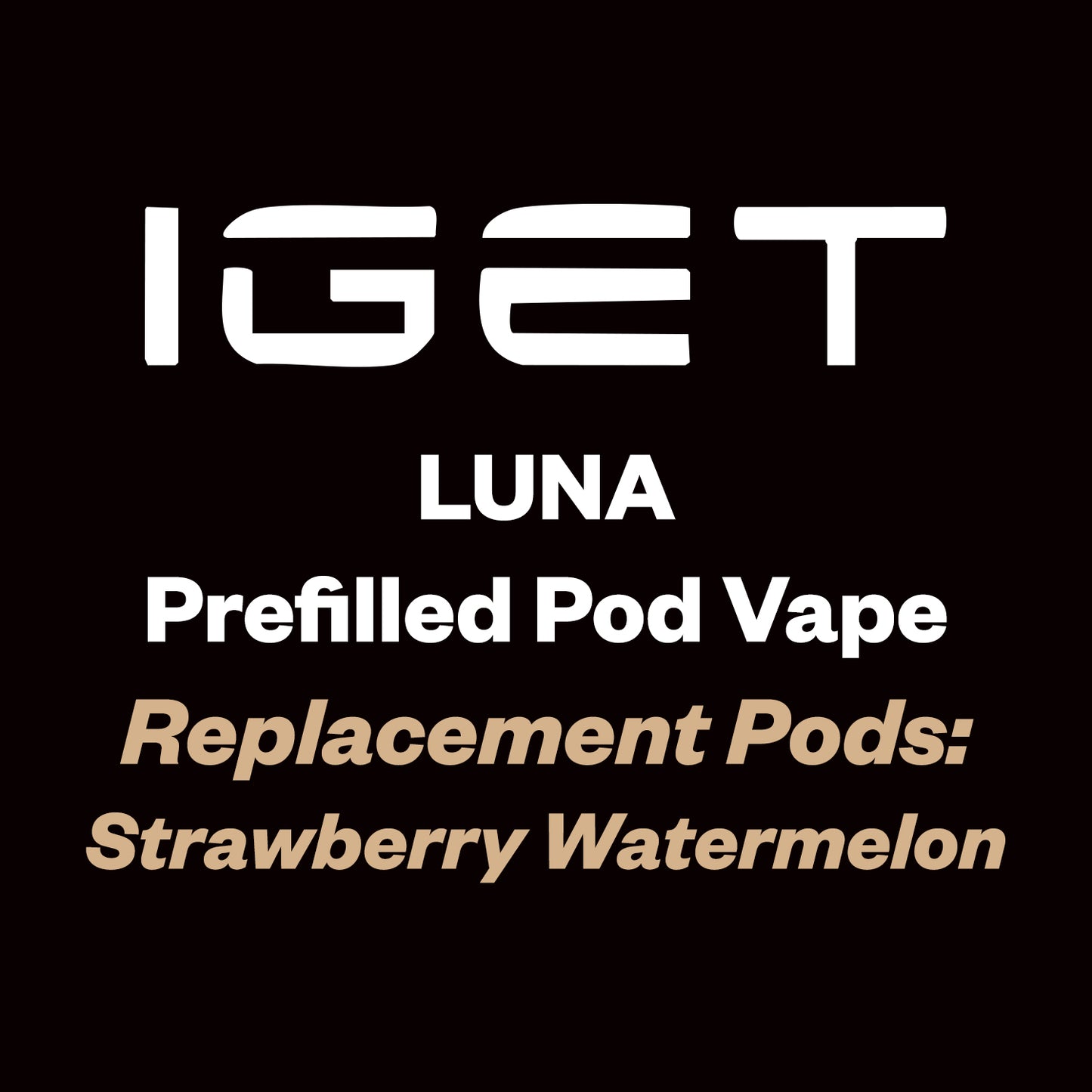 iGet Luna KP13000 Replacement Pod - Strawberry Watermelon - 13,000 Puffs, Premium Flavour Pods - Vapourium – Dunedin, Christchurch, Timaru, New Zealand