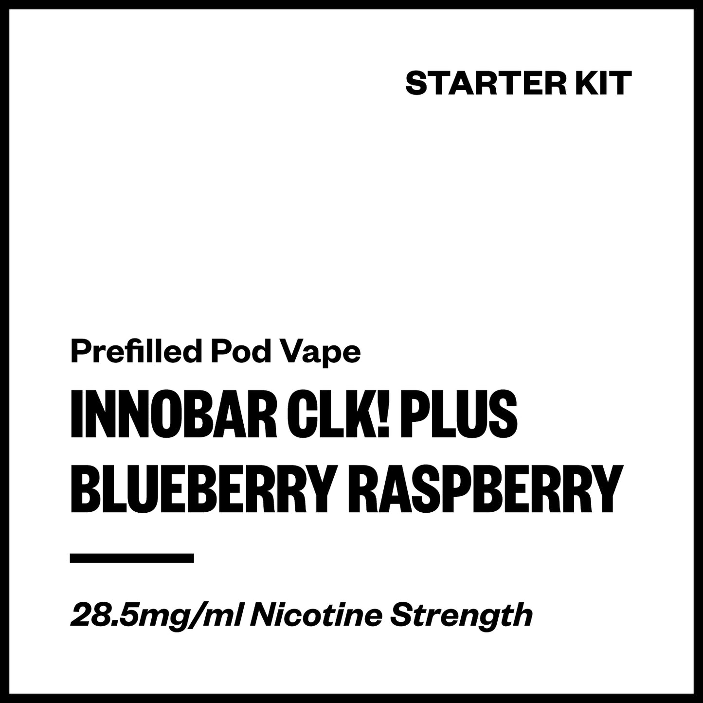 Innobar CLK! Plus - Blueberry Rasperry (Starter Kit) | Vapourium NZ