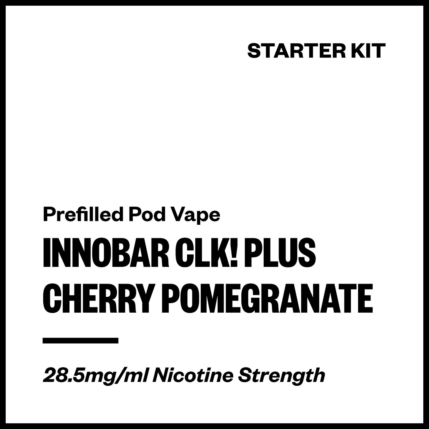 Innobar CLK! Plus - Cherry Pomegranate (Starter Kit) | Vapourium NZ