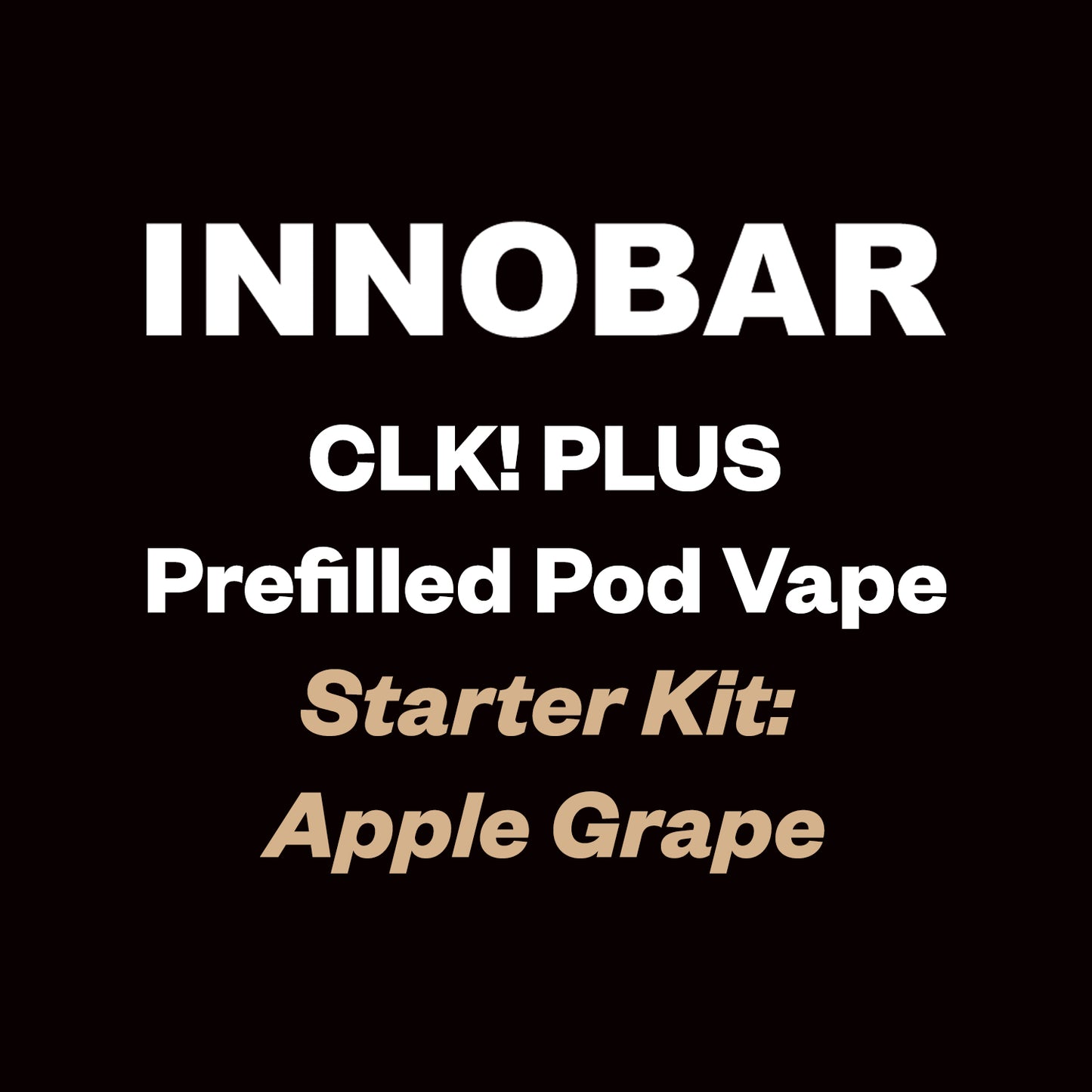 Innobar CLK! Plus Kit - Apple Grape - 6000 Puff - Vapourium