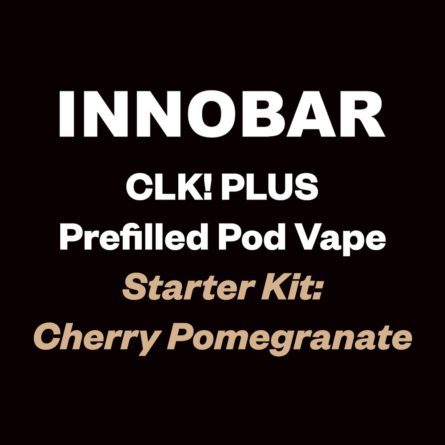 Innobar CLK! Plus Kit - Cherry Pomegranate - 6000 Puff - Vapourium