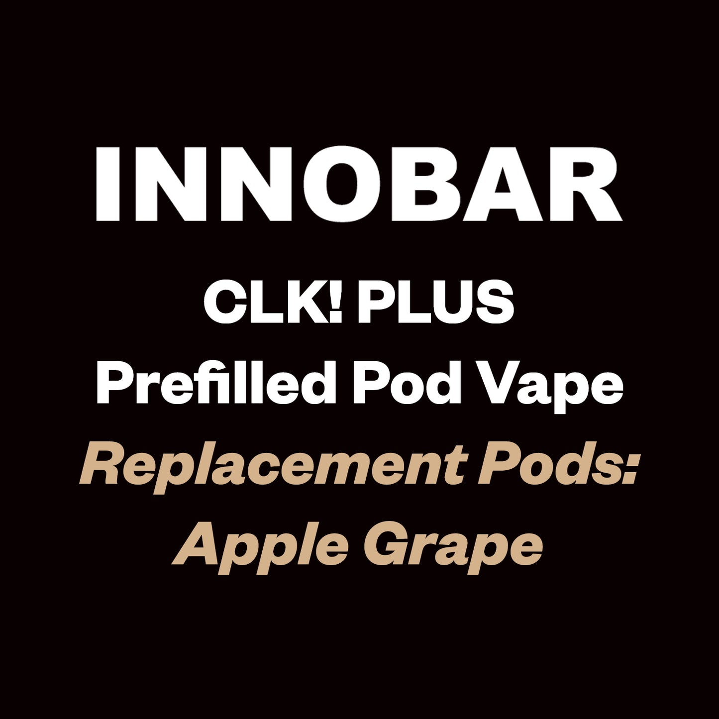 Innobar CLK! Plus Pod - Apple Grape - 6000 Puff - Vapourium