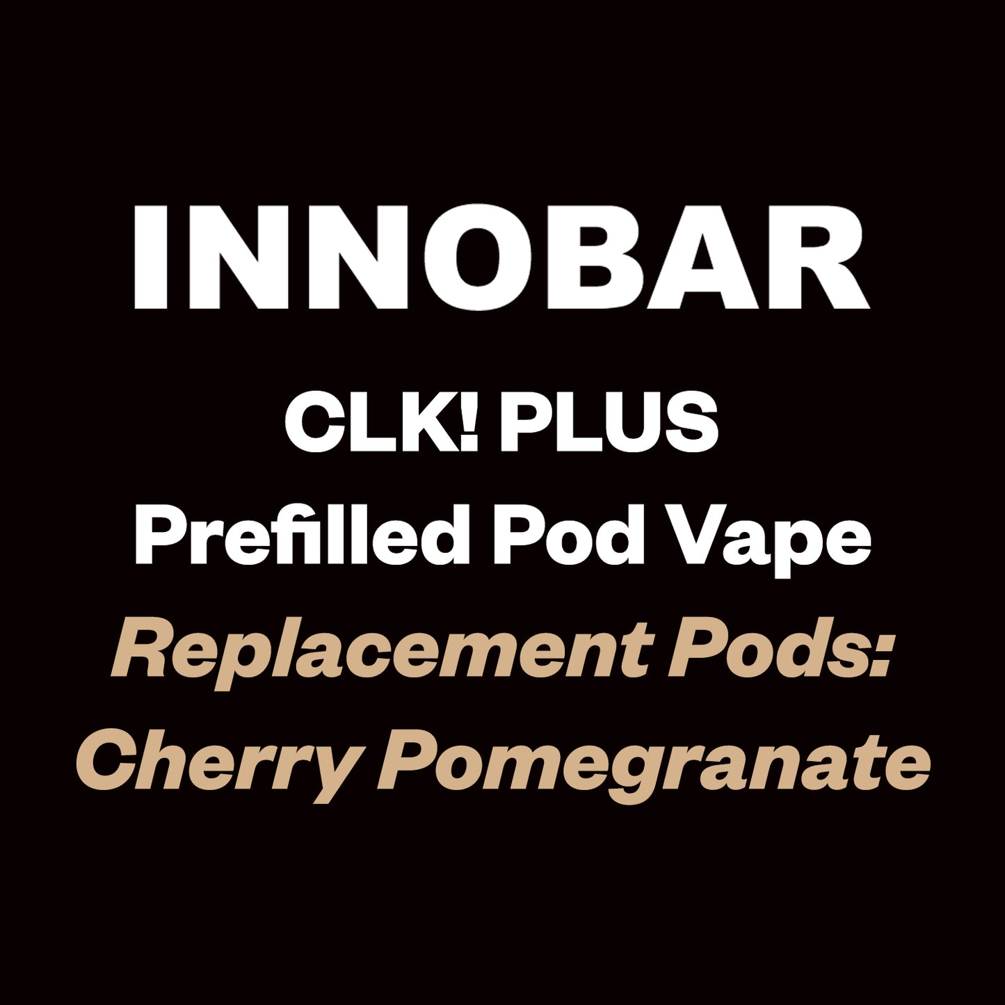 Innobar CLK! Plus Pod - Cherry Pomegranate - 6000 Puff - Vapourium