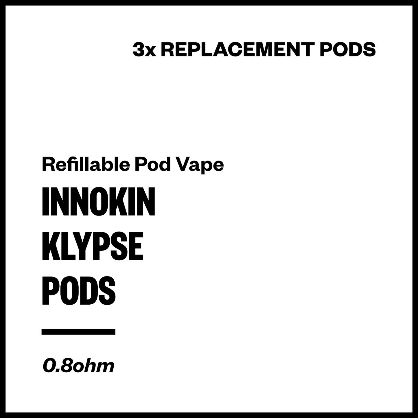 Innokin Klypse Replacement Pods (3 Pack) | Vapourium NZ