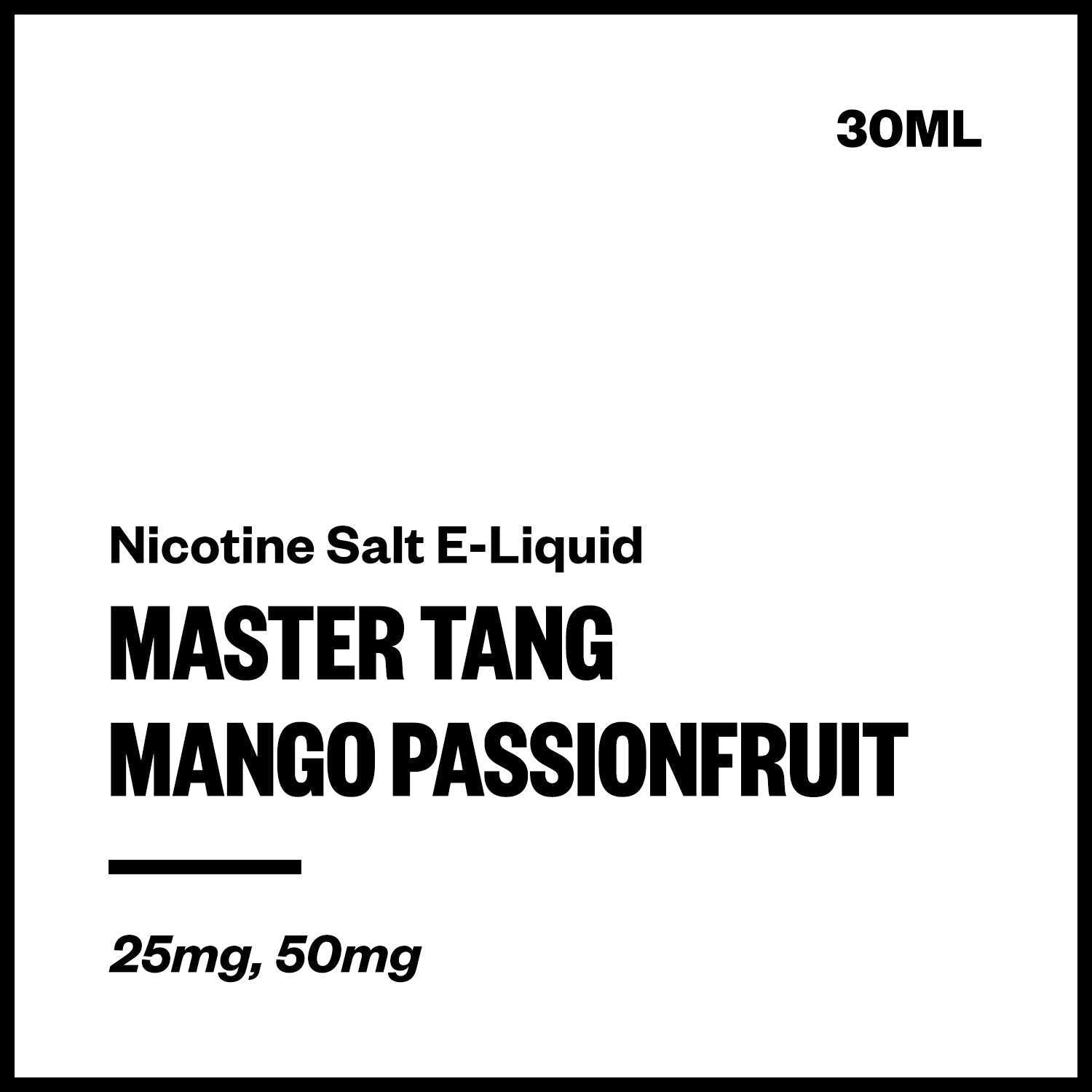 Master Tang - Mango Passionfruit (Nic Salt E-Liquid 30ml) | Vapourium NZ