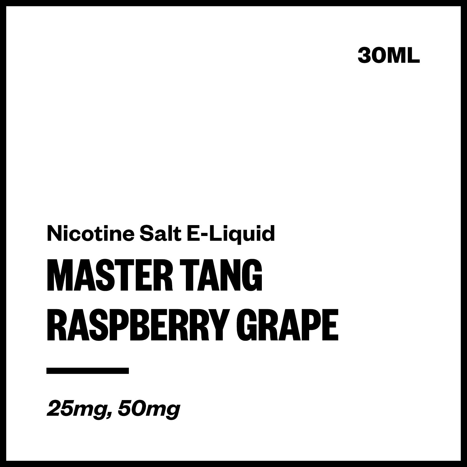 Master Tang - Raspberry Grape (Nic Salt E-Liquid 30ml) | Vapourium NZ